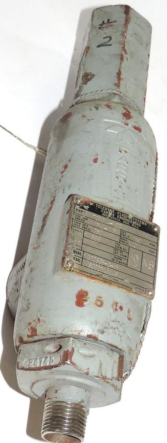 Used TELEDYNE FARRIS 70DC14-M20 VALVE, 1/2" x 1 1/2" PRESS 250 PSIG