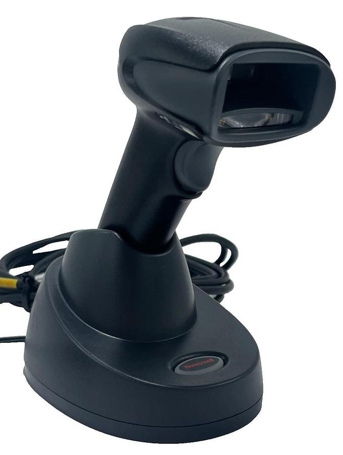 Used HONEYWELL Xenon 1902GSR-2 Wireless 2D Barcode Scanner Kit w/ Cradle, USB Cable,
