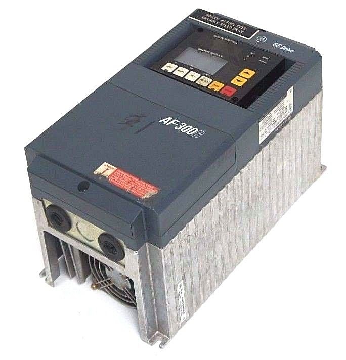 Used GENERAL ELECTRIC 6VAF343005B-A1 AF-300 DRIVE 5HP, 380-460V, 9.5A, 50/60HZ