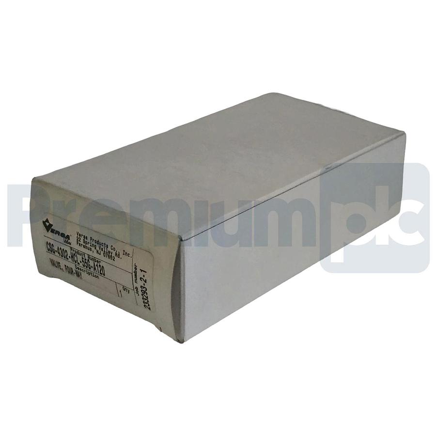 Versa Valves CSG-4302-HCL-55G-A120 Pneumatic 4-Way Valve, 120V AC, 1/4" NPT NSMP