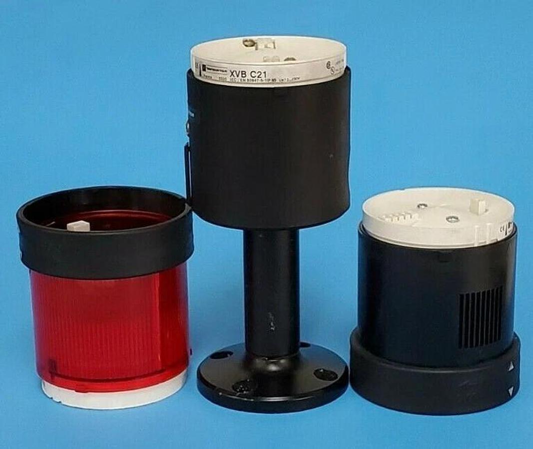 Used TELEMECANIQUE XVB-C21 / XVB-C9B / XVB-C34 STACK LIGHT ASSEMBLY