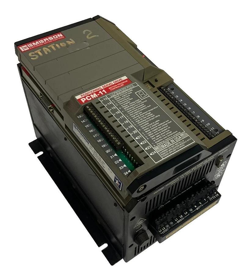 Used EMERSON FX-490 Servo Drive w/ PCM-11 Motion Controller 240V 9A FX490 PCM11