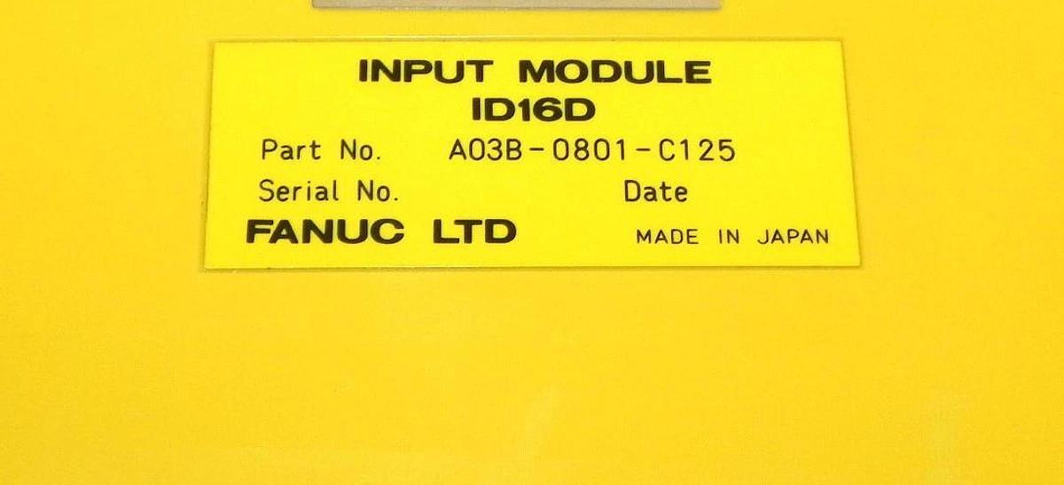 Used LOT OF 2 FANUC INPUT AND OUTPUT MODULES A03B-0801-C117, A03B-0801-C125