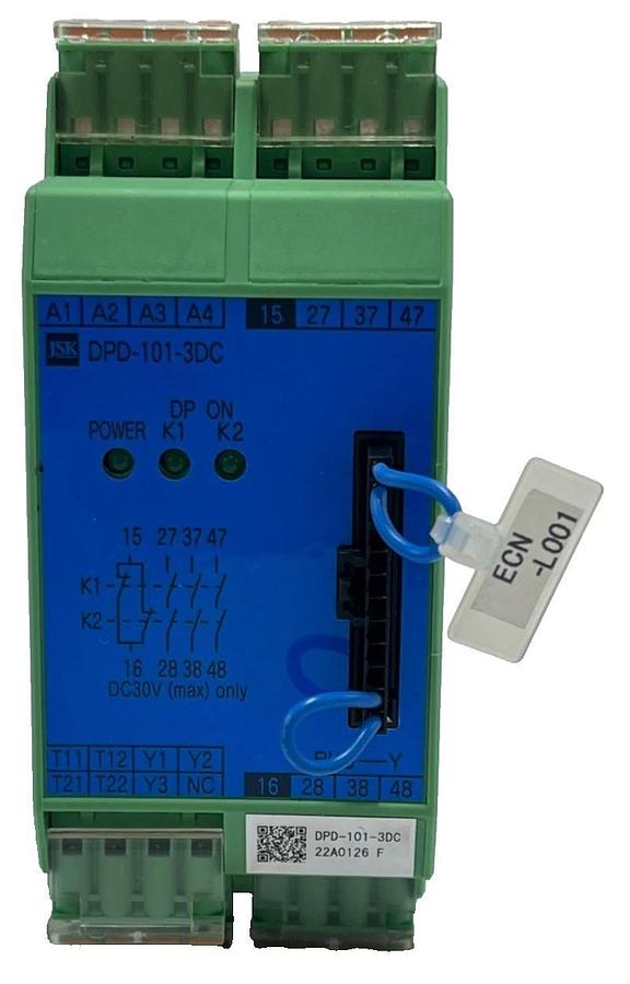 JSK DPD-101-3DC Dual Power Device Safety Relay Unit 24VDC Abnormal Stop Module