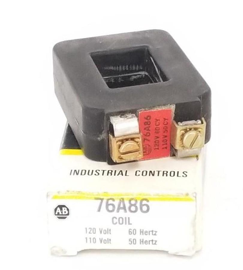 Used NIB ALLEN BRADLEY 76A86 OPERATING COIL 110V-50HZ 120V-60HZ