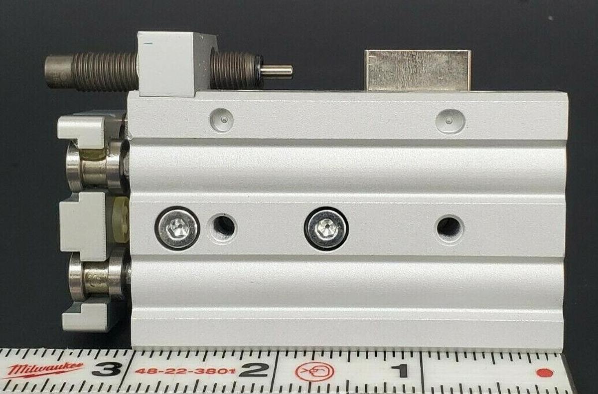 NEW SMC MXQ12L-30BS CYLINDER TABLE SLIDE SHOCK ABSORB MXQ12L30BS