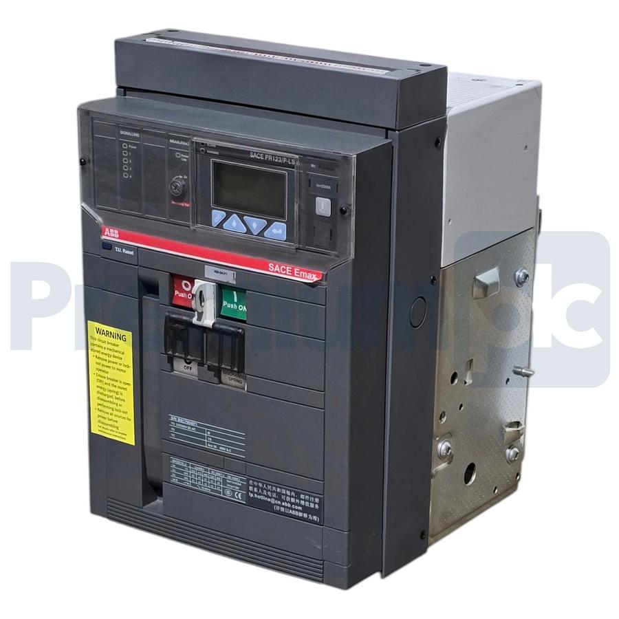 Used ABB 1SDA055831R1 SACE E2B 20 2000A 3P Emax Circuit Breaker w/PR123/P-LSIG Trip