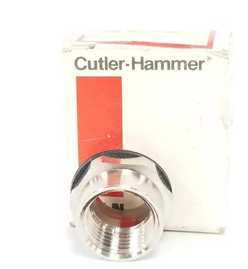 Used NIB EATON CUTLER-HAMMER C320MSA1 PIPE ADAPTOR PG16 TO 1/2'' NPT