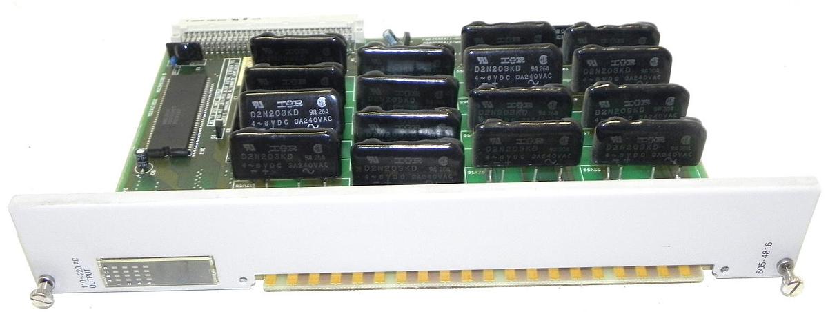 Used SIEMENS TEXAS INSTRUMENTS 505-4816 MODULE DIGITAL OUTPUT 505 16O 85-256VAC
