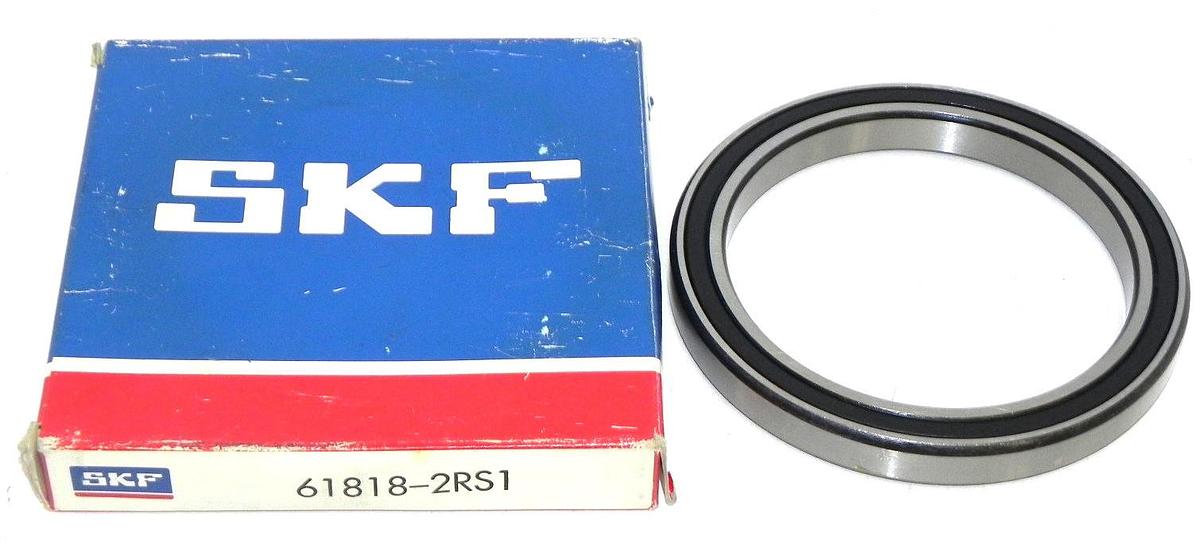 Used NIB SKF 61818-2RS1 GROOVED BALL BEARING 618182RS1