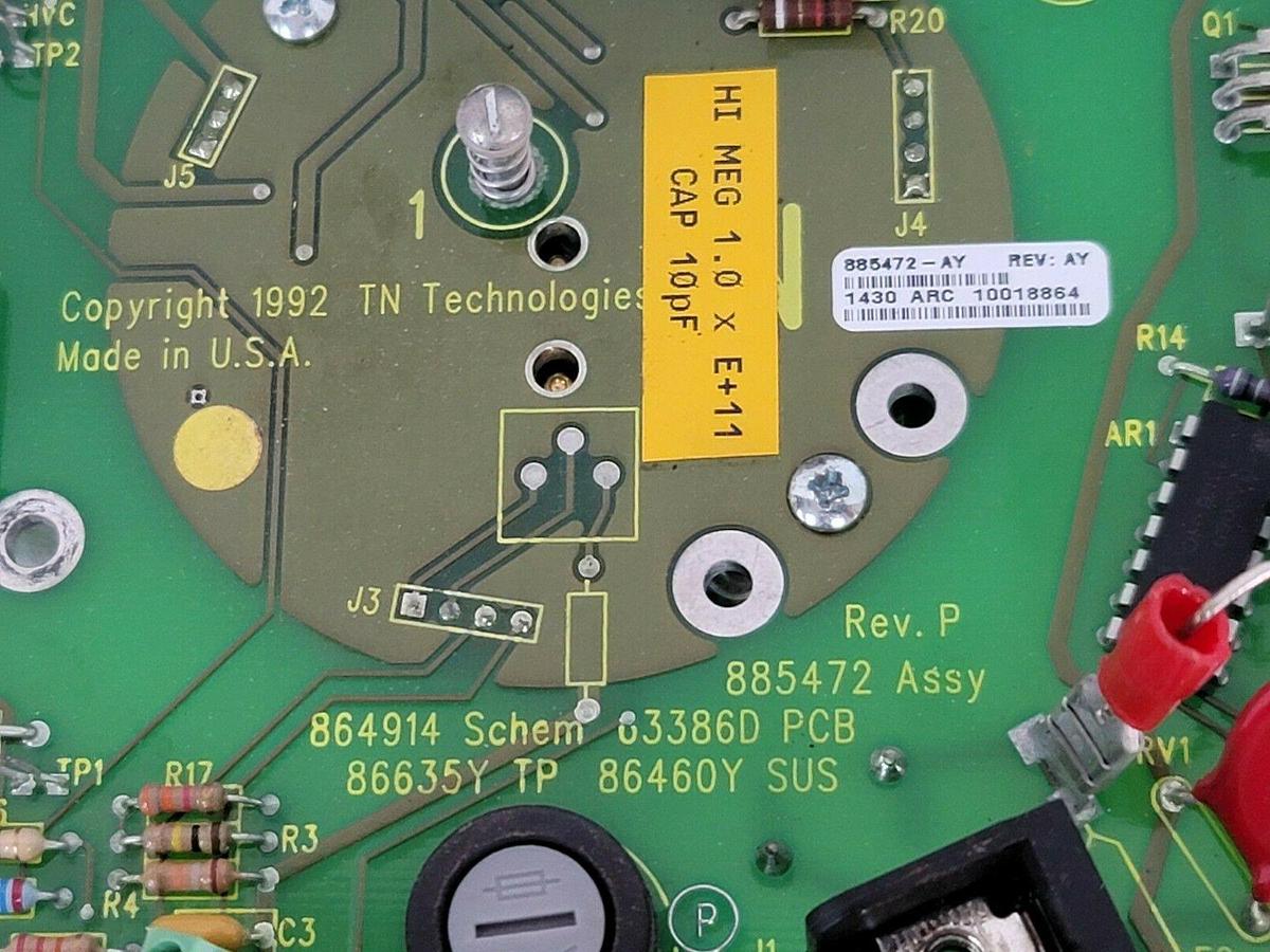 Used TN TECHNOLOGIES 885472 REV. AY AMPLIFIER BOARD REV. P