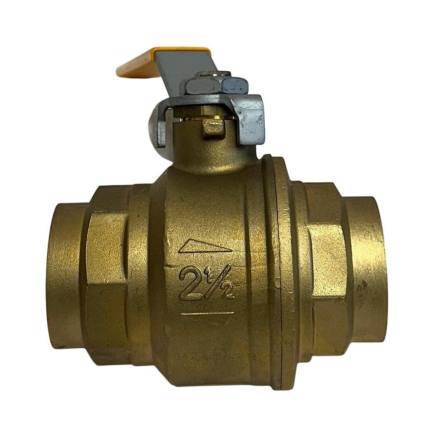 Used RuB INC S.42 / S42 SOLDER-ENDS BALL VALVE 2-1/2'' 450CWP PN30 MS58 BRASS NSNP