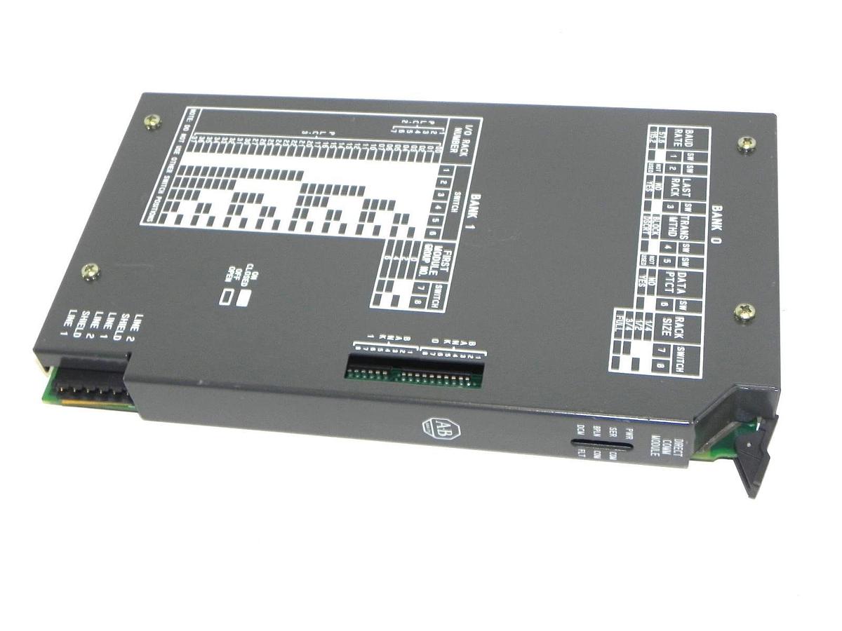 Used ALLEN BRADLEY 1771-DCM/B DIRECT COMMUNICATION MODULE REV. C02 P/N: 96221473 A01