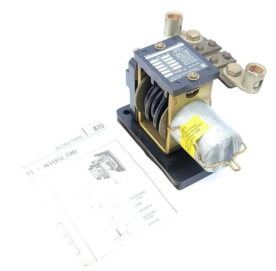 Used ALLEN BRADLEY 810-A15A INVERSE TIME RELAY 810A15A SER. A
