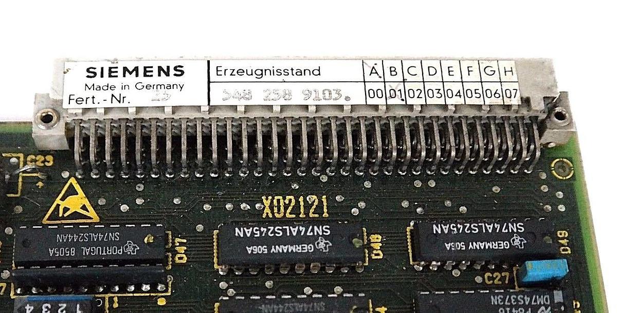 Used SIEMENS 6FX1125-8AC01 CPU MODULE A/8509 546700, GE.548258.0002.01, 5482589103