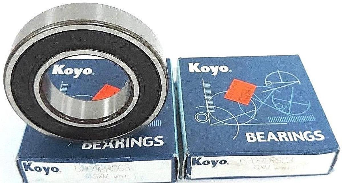 Used LOT OF 2 NIB KOYO 62092RSC3 BEARINGS 62092RSC3 GXM