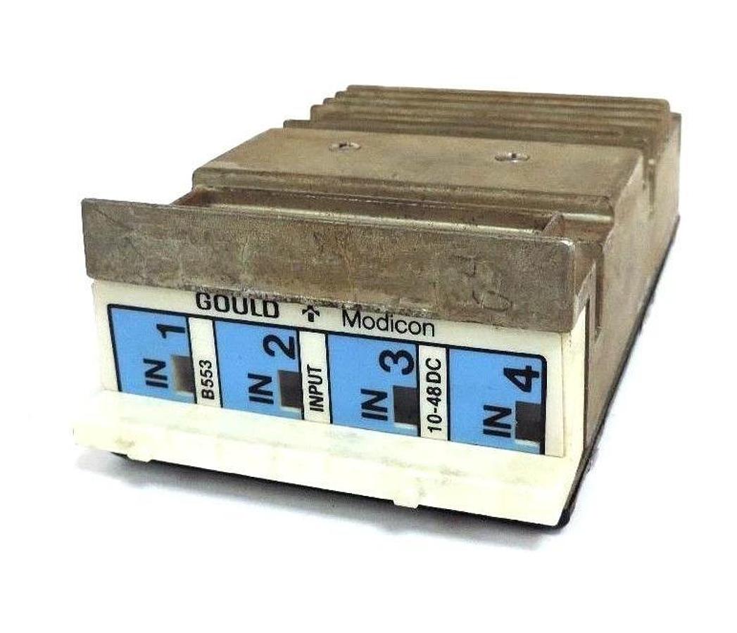 Used GOULD MODICON B553 10-48DC INPUT MODULE
