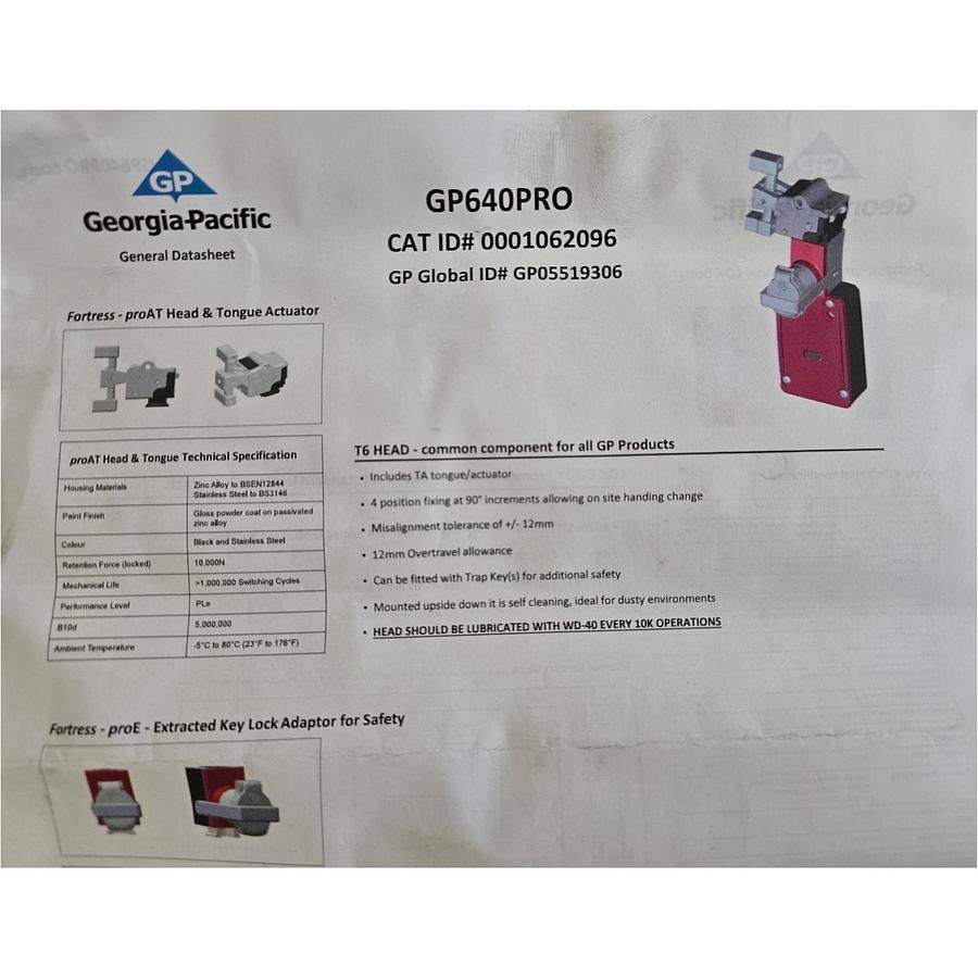 FORTRESS INTERLOCKS GP640PRO / ITM-00044653 amGardpro SWITCH 0001062096 NSNP