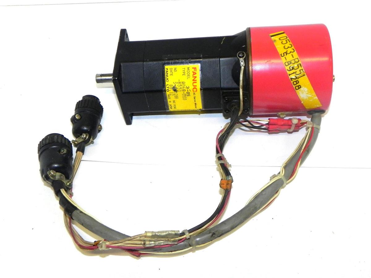 Used FANUC A06B-0533-B551 3-0S AC SERVO MOTOR A06B0533B551
