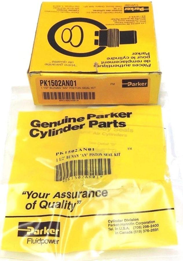 Used NIB PARKER PK1502AN01 1 1/2" BUNAN ''AN''PISTON SEAL KIT