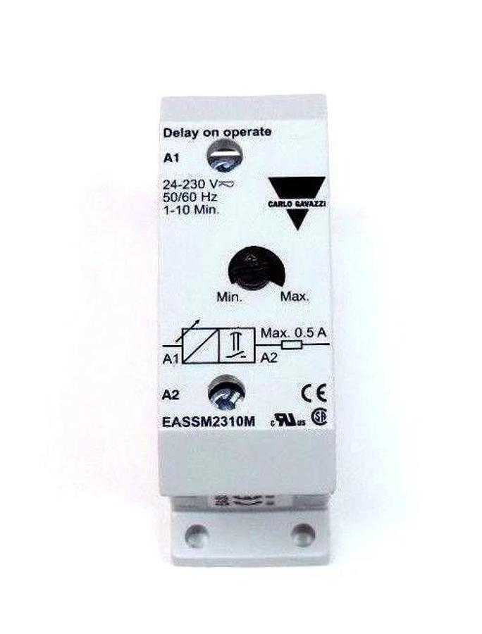 Used LOT OF 5 CARLO GAVAZZI EAS-S-M23-10M MINI E-TIMER 24-230V, 1-10 MIN, EASSM2310M