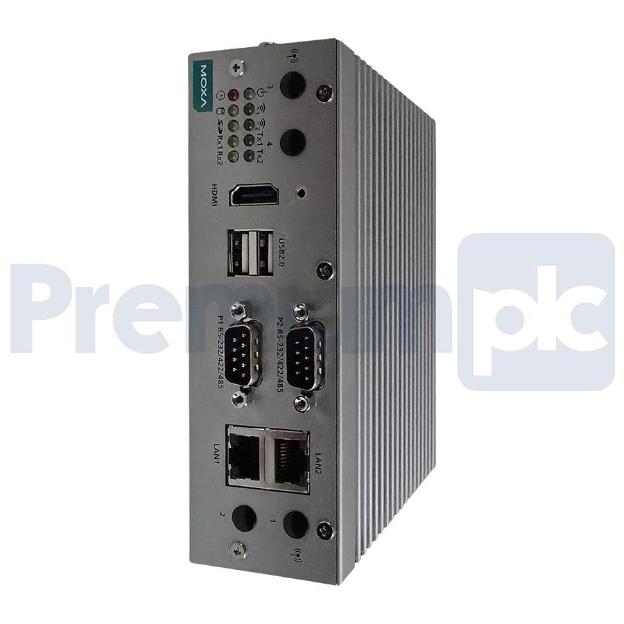 Used MOXA V2201-E4-T (Custom) V2201 DIN-rail x86 Computer IPC Intel Atom E3845 NSMP
