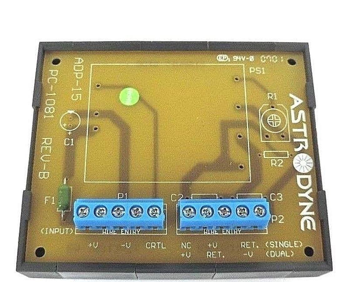 Used NEW ASTRODYNE ADP-15, PC-1081 REV. B DIN-RAIL MOUNTING SOCKET ADP15