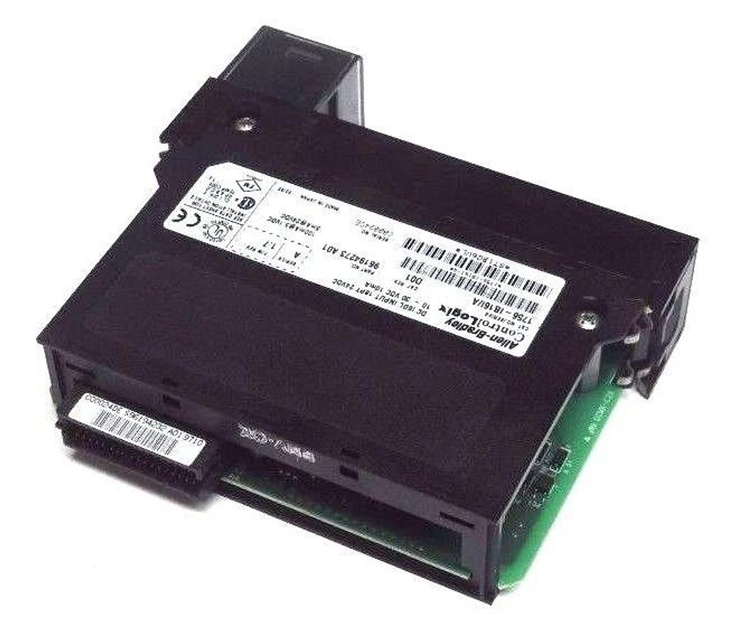 Used ALLEN BRADLEY 1756-IB16I/A INPUT MOUDLE SER A F/W REV 1.7 CAT REV D01 1756IB16IA