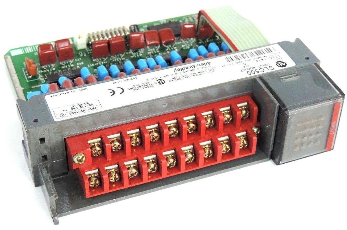 Used ALLEN BRADLEY SLC 500 1746-IA16 INPUT MODULE SER. C MISSING DOOR 1746IA16