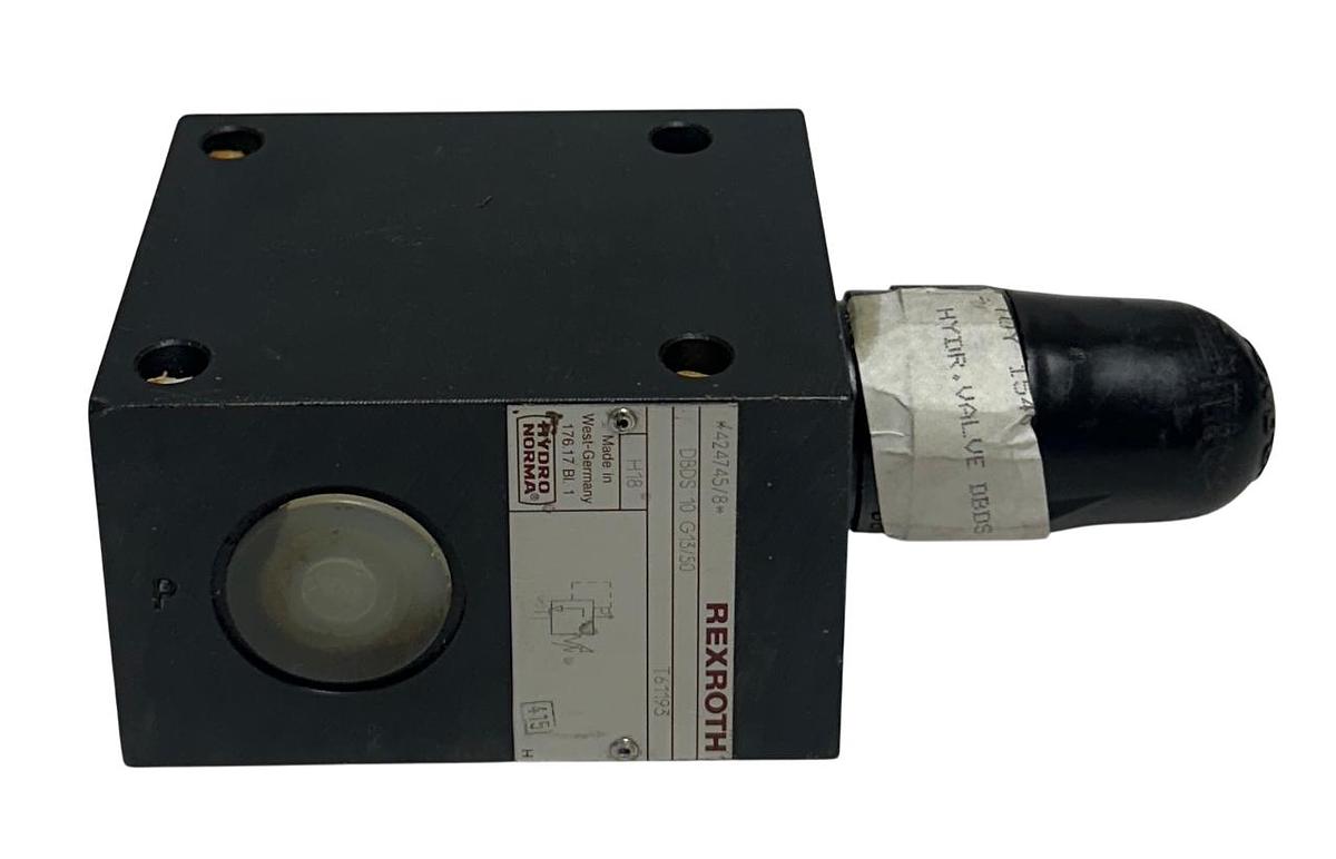 Used REXROTH DBDS 10 G13/50 / 424745/8 HYDRO NORMA HYDRAULIC RELIEF VALVE NSNP