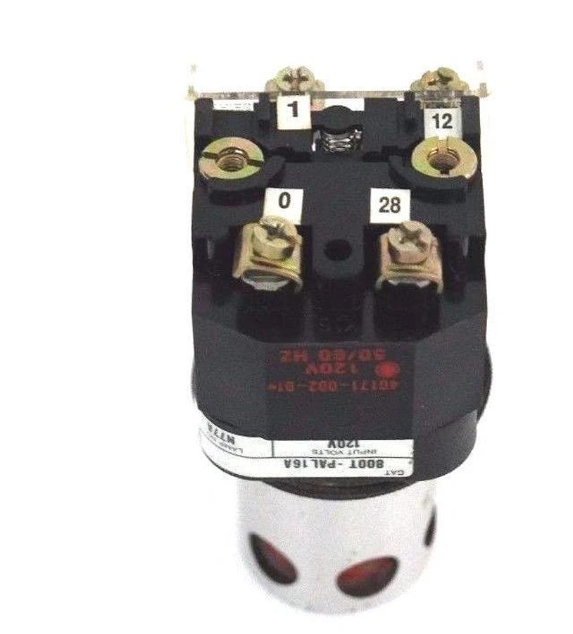 Used ALLEN BRADLEY 800T-PAL16A PUSHBUTTON 800TPAL16A SER. T 120V, 800T-XA SER. D