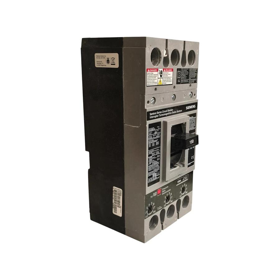 SIEMENS HFXD63B150 SENTRON CIRCUIT BREAKER 3P/150A/600V~/65kA@480V~ w/TRIP NSMP 783643318144