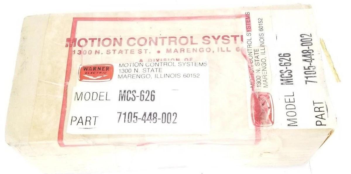 Used NIB WARNER ELECTRIC MCS-626 PHOTOELECTRIC DIFFUSE REFLECTIVE P/N: 7105-448-002