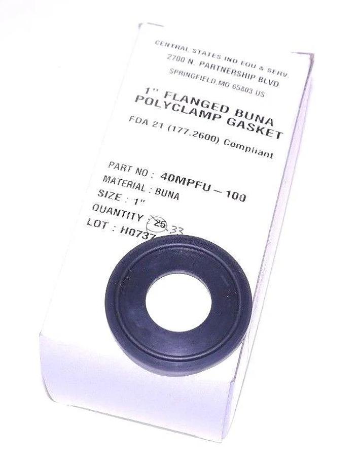 LOT OF 33 NIB DIXON 40MPFU-100 1" FLANGED BUNA-N POLYCLAMP GASKETS 40MPF-U-1