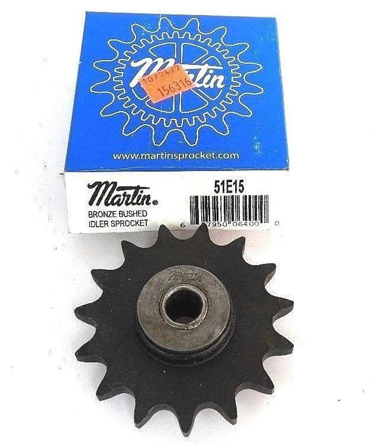 Used NIB MARTIN 51E15 SPROCKET IDLER .511IN ID 15TEETH