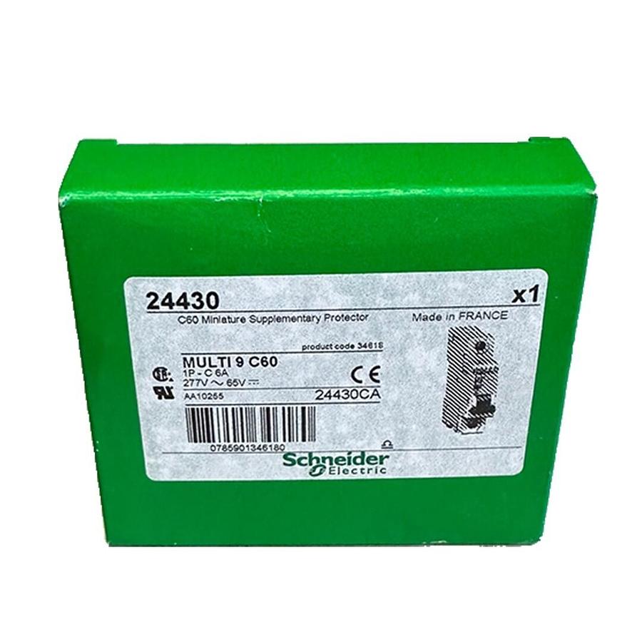 Used NEW SCHNEIDER ELECTRIC 24430 C60 Multi 9 MINIATURE SUPPLEMENTARY PROTECTOR 6A
