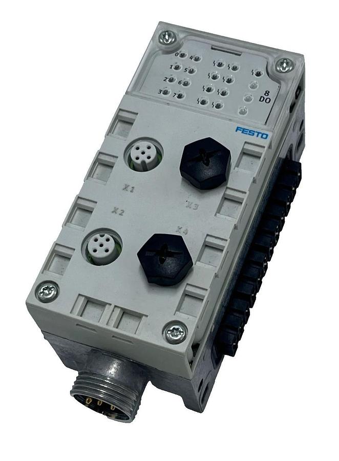 Used Festo CPX-AB-4-M12x2-5P-M3 (546997) with CPX-M-GE-EV Interlinking Block