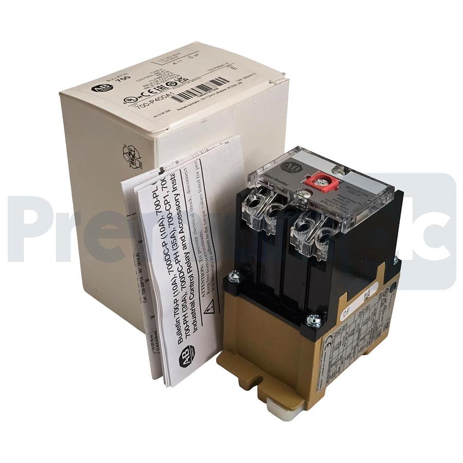 Allen-Bradley 700-P400A1 /E Type P Control Relay 110/120V AC Coil, 4 N.O. NSMP