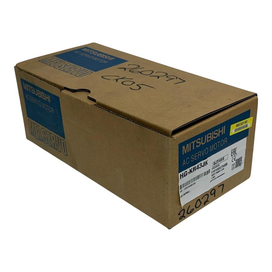 Mitsubishi HG-KR43JK AC Servo Motor 400W 3000RPM Keyed Shaft New Boxed
