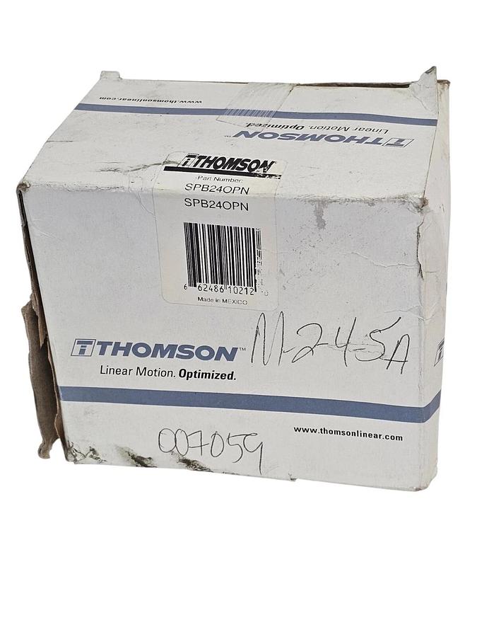Used NIB THOMSON SPB24OPN PILLOW BLOCK LINEAR BEARING