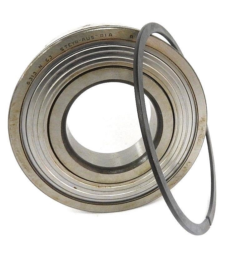 Used NEW STEYR 6313 SINGLE ROW BALL BEARING 6313NC3, 6313Z