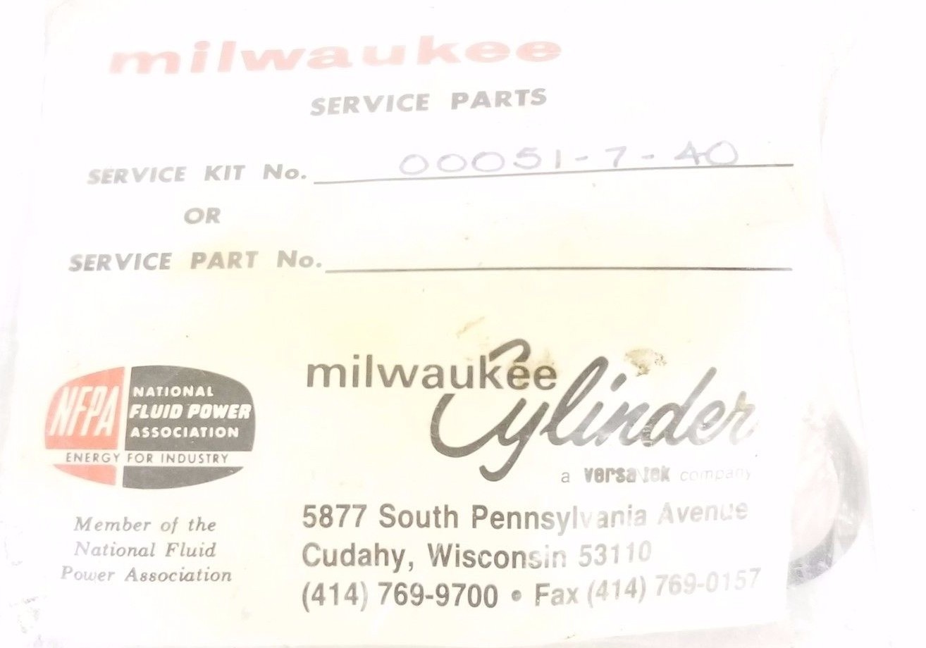 Used NEW MILWAUKEE 00051-7-40 SERVICE KIT 00051740