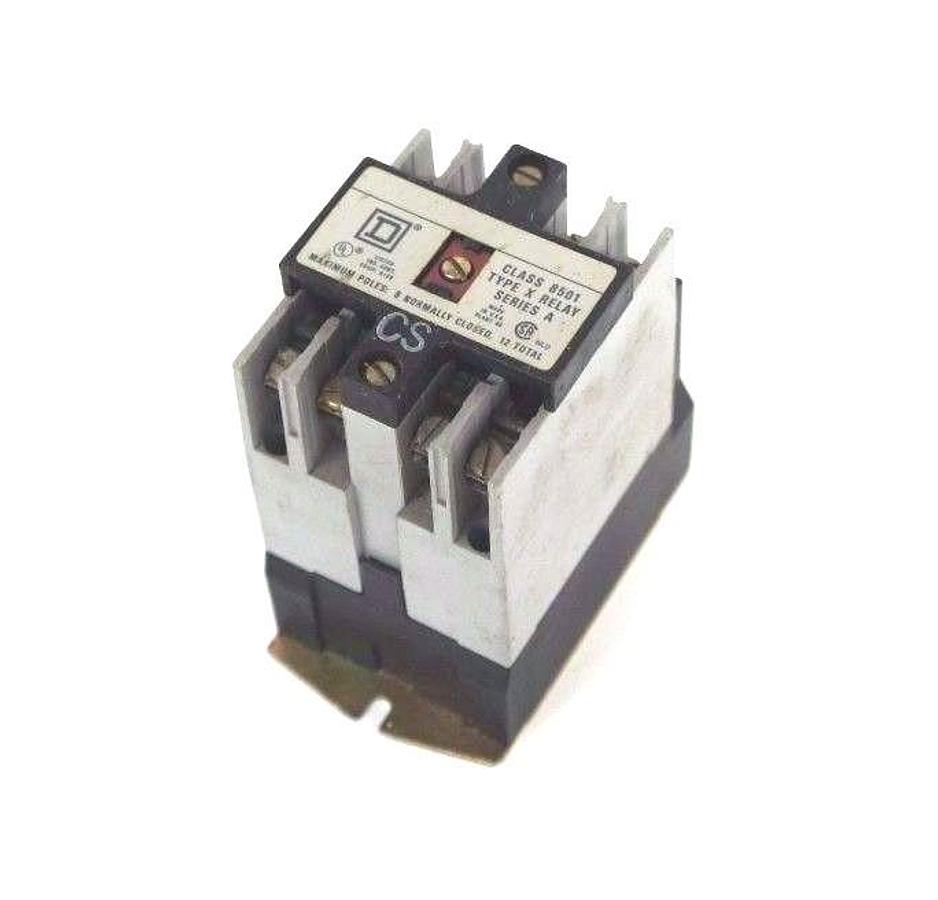 Used SQUARE D 8501-X0-20 TYPE X CONTROL RELAY SER A 8501XO40 8501X040