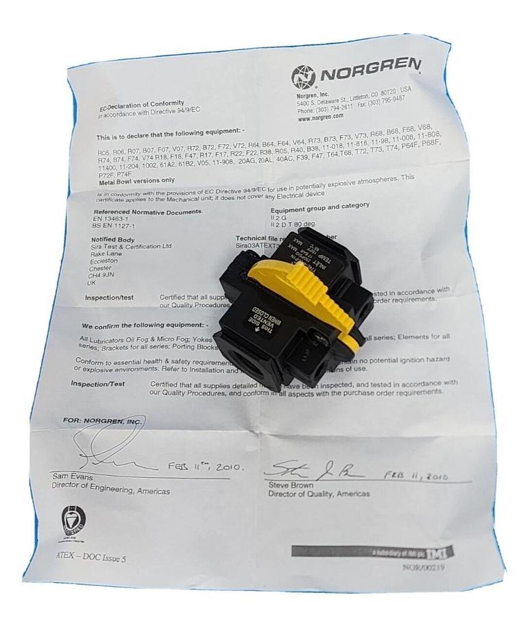 NEW NORGREN T74E-4AA-P1N 1/2" NPT LOCKOUT VALVE 250PSIG 17BAR
