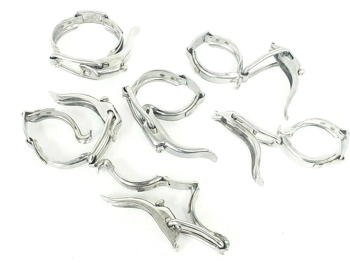 LOT OF 6 NEW TRI-CLAMPS 304 13MHLA150 CLAMPS TYPE 13 304 SS 1-1/2''