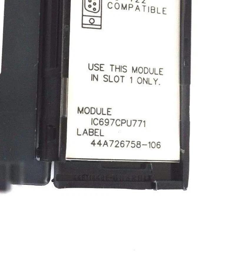 Refurbished GE FANUC IC697CPU771LX VERSION 4.02 MODEL: 70 CPU771 IC697CPU771 - REPAIRED