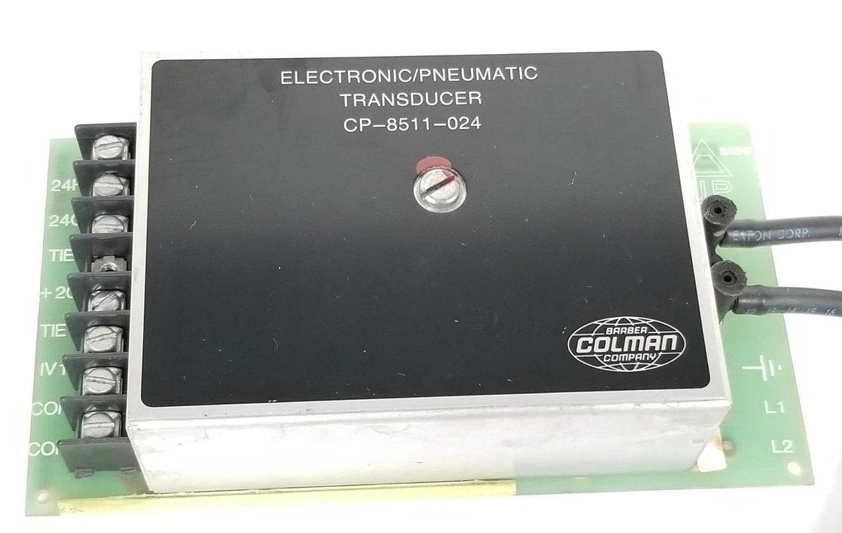 Used BARBER COLMAN CO. CP-8511-024 ELECTRONIC/PNEUMATIC TRANSDUCER BDZD-1137 BC1-0