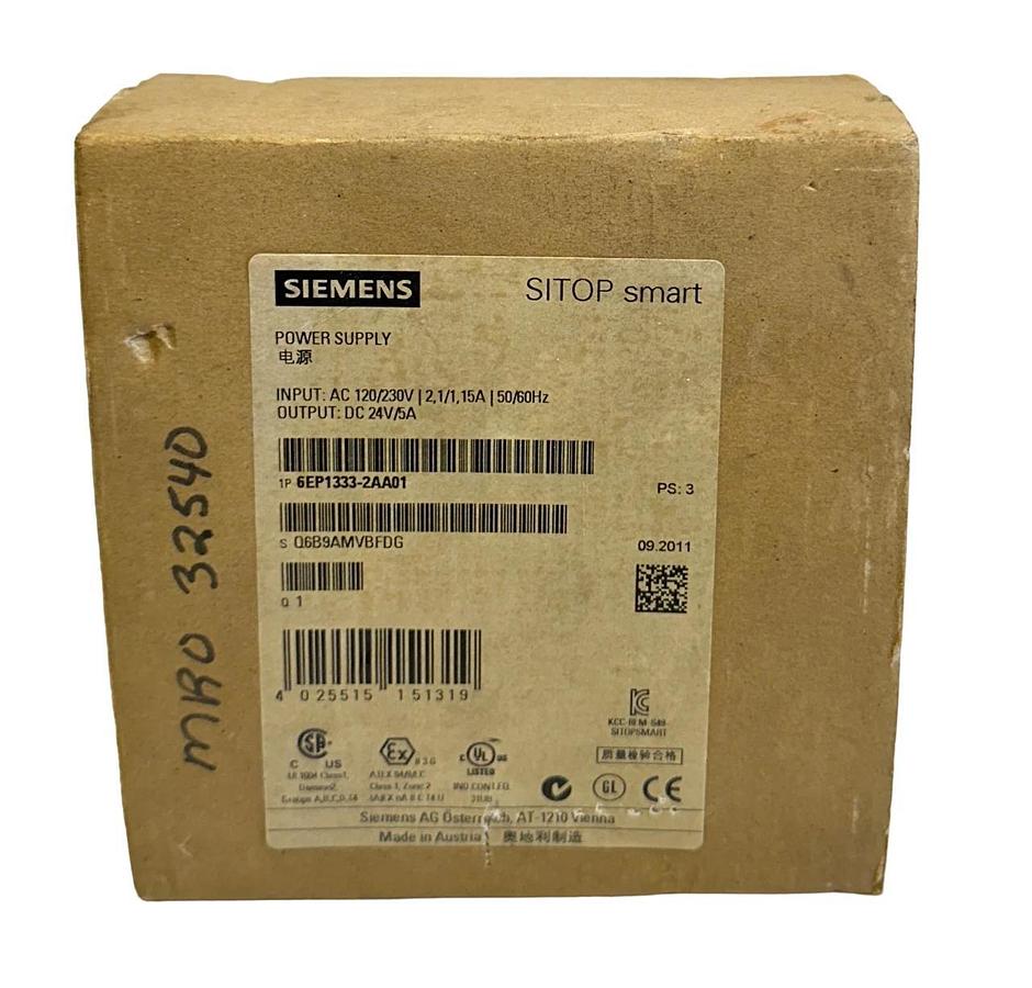 Used NEW SEALED SIEMENS 6EP1333-2AA01 / 6EP13332AA01 SITOP smart POWER SUPPLY NSFS