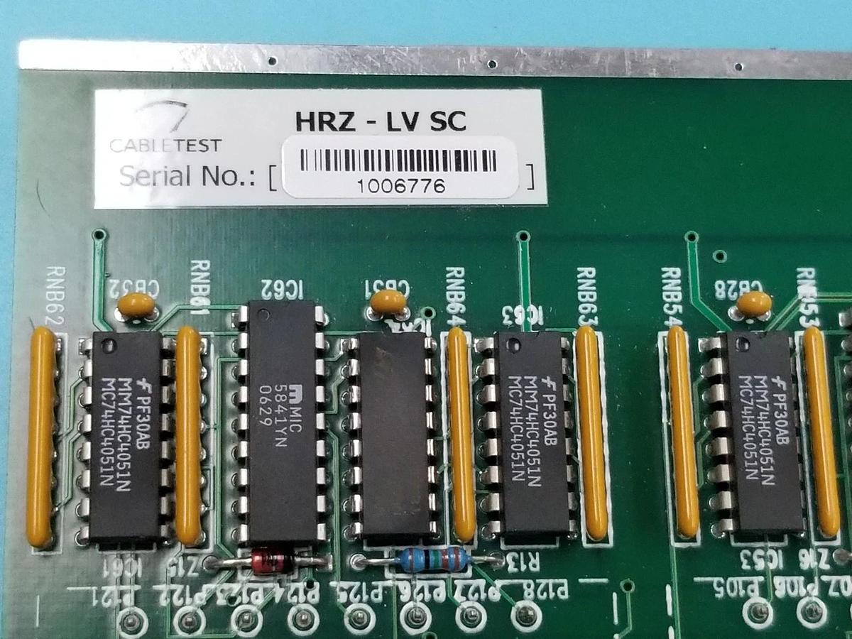 Used LOT OF 2 CABLETEST HR-LV SC REV. 3 BOARDS P/N: 20-26020, HRZ-LV-SSM *FOR PARTS*