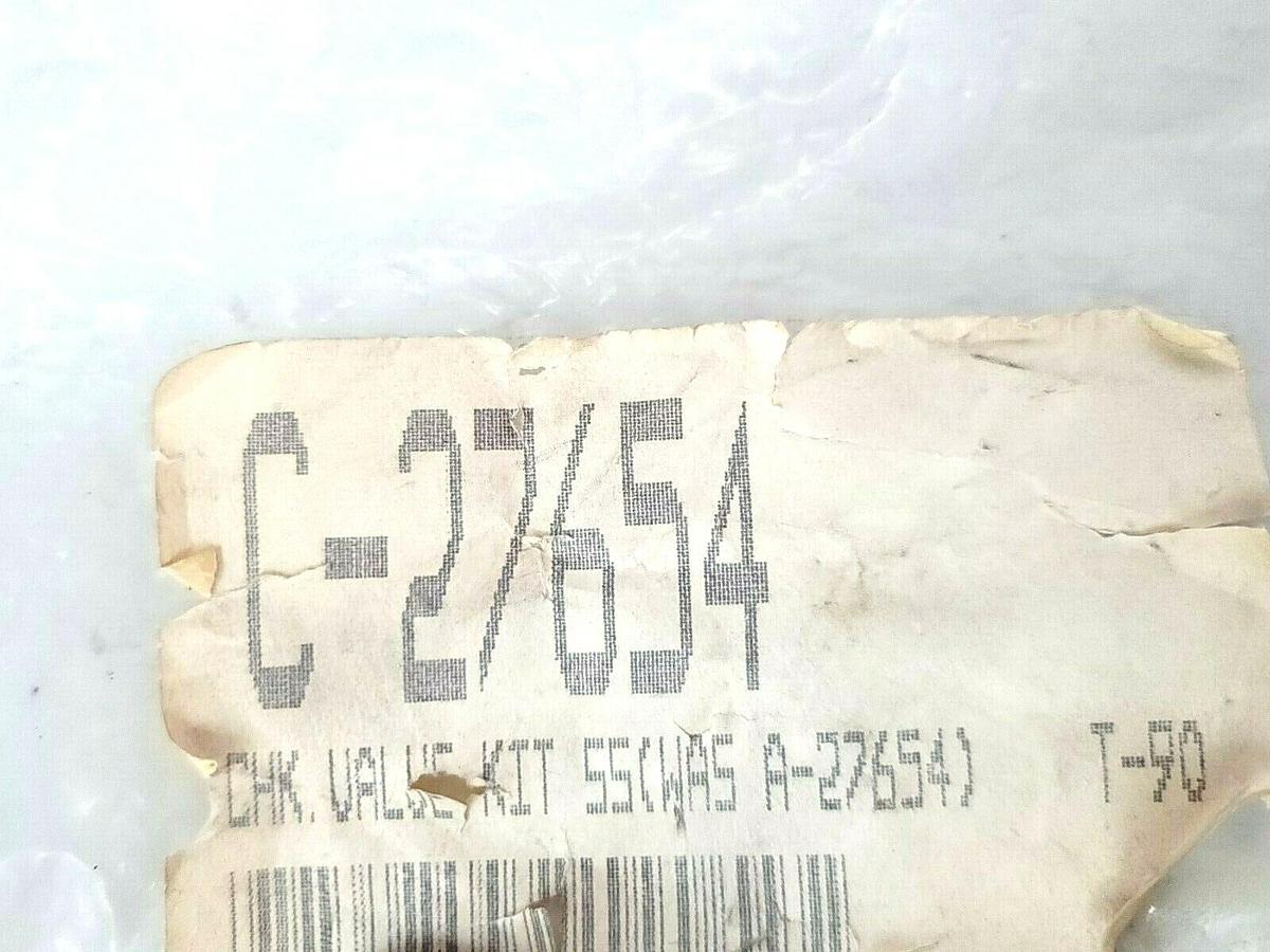 Used NEW GENERIC C-27654 CHK. VALVE KIT SS A-27654